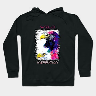 Eagle Wild Nature Animal Colors Art Painting Hoodie